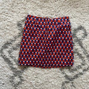 Kate Spade Saturday Women's geo print mini skirt Size 0